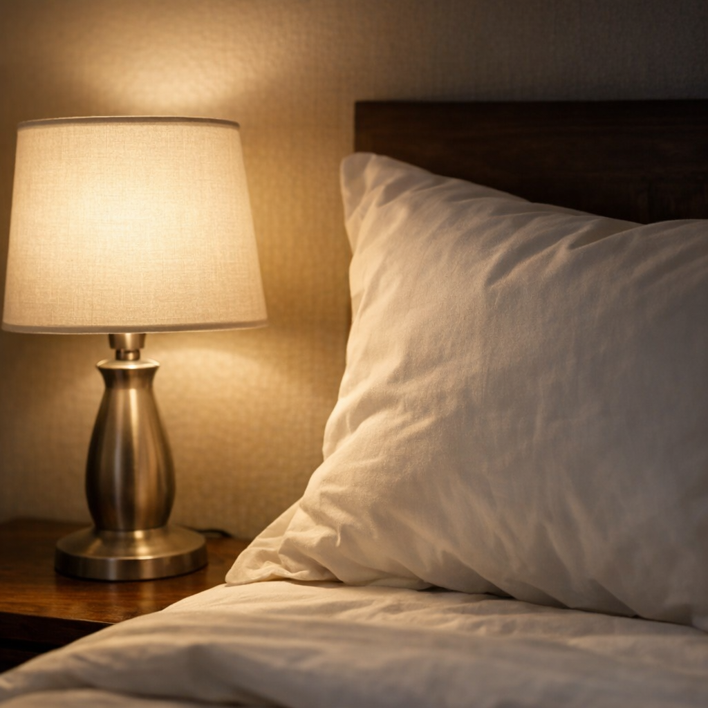 Спальня в мягком вечернем свете