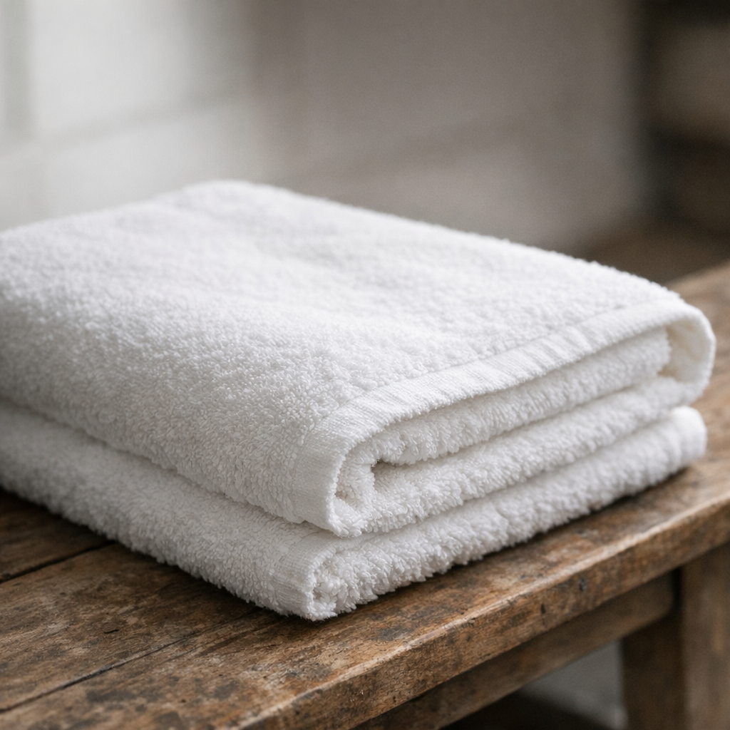 Полотенце и бутылка воды в зале