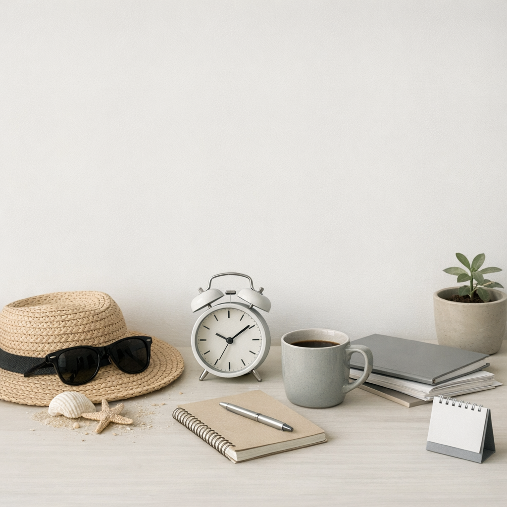 План на неделю и заметки, помогающие плавно вернуться в режим после выходных